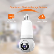 Wifi Bulb Remote Surveillance Camera 360 Degree Smart HD Lamp Holder Camera Night Vision Smart Secur
