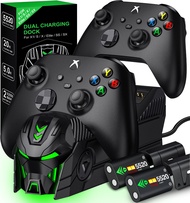 Beboncool ที่ชาร์จตัวควบคุม RGB Xbox A100สำหรับ Xbox serise s/x/x/xbox One s/x 2พร้อมแบตเตอรี่ชาร์จไ