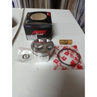 FJN PISTON SET LC135 FZ150 Y15 KING DRAG 57MM CERAMIC PISTON ESPADA IKK LEO TOBAKI TOKAHI RED LEO PITSTOP