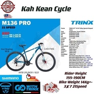 TRINX BIKE - M136 PRO - Italy - Mountain Bike 29 - Basikal Mtb - Rider Height 155-190CM - Wheel Sizes 29 Inch