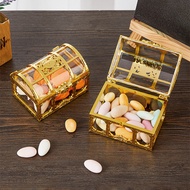 sNVh_ Party Favor Box Transparent Treasure Chest Candy Box Decorative Storage Box Favor Box for Wedd