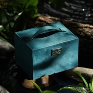 Jewelry Box Wooden New Style Portable Portable Drawer Jewelry Box Jewelry Storage Box Multi-Layer Ri