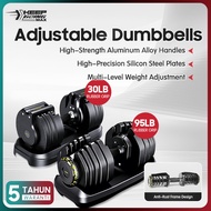 Adjustable Dumbbell Dumbell Set 24kg 40kg Dumbel flexbell angkat berat Dumbbell Adjustable gym equip