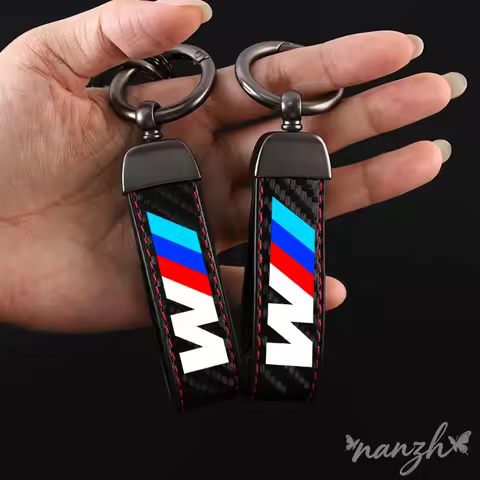 Microfiber Leather Key Chain Carbon Fiber Style Car Style Keychain For Bmw F20 F30 G20 X3 F25 X4 I3 