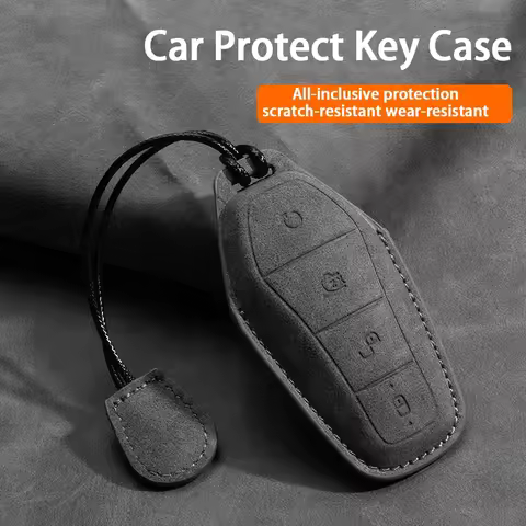 Leather Car Smart Key Case Cover Shell For BYD Dolphin ATTO 3 MAX Sealion 6 8 Dolphin Mini BYD Han E
