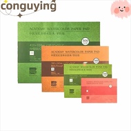 PONGUX Watercolor Paper Block, 20 Sheets 100% Cotton Watercolor Sketchbook, 32K 16K 8K 300g Art Pape