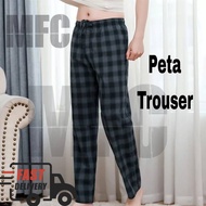 Seluar Petak Slim Fit Pajama Plaid Seluar Tidur Kotak Seluar Lelaki Perempuan Seluar tido Dewasa Seluar Kain Pelikat