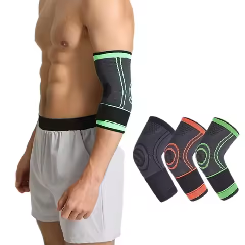 Arm Support Compression Sleeve Elbow Brace Support Protector for Weightlifting Arthritis Volleyball 