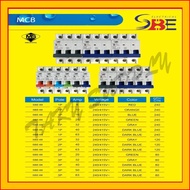 SBE  1Pole, 2Pole & 3Pole (6KA) MCB 6A , 10A , 16A , 20A AND 32A Miniature Circuit Breaker (SBE) MCB