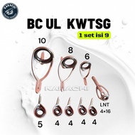 BC UL KWTSG guideRing 1 set /ring guide baitcasting set/ring guide custom rod
