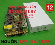 Bộ adapter đổi nguồn 220v sang 12V-15A tổ ong (DC)