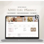 2026 Digital Planner, Notion Template ADHD Planner Notion Dashboard ADHD Digital Planner Adult ADHD