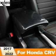 Honda CRV CR-V 2017-2022 ABS Car Accessories Center Control Armrest Box Protective Sticker Cover Tri