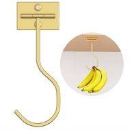 Household golden hook ​Foldable Banana Hanger Golden Under Cabinet Space Saving Adhesive Hook​