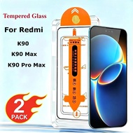 2pcs Tempered Glass For Xiaomi Redmi K90 Max/K90 Pro Max/K90Pro Max Screen Protector Dust-free insta