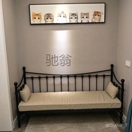 WPEuropean-Style Iron Sofa Bed Dual-Purpose Sofa Bed Single Bed Princess Bed Children's Bed Sofa Bed