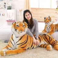 sofa murah！teddy bear！ Simulasi besar boneka harimau wol mainan Siberia tiger pillow rag doll anak p