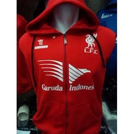 Liverpool Garuda Indonesia Zipper Hoodie Sweater Jacket 1