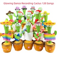 Dancing Cactus Toy Music Glowing Recording Cactus Huggy Wuggy Plush Toy Cactus Dance and Talking Recording Toy 120 Songs Poppy Playtime Game Dancing Speak Song Poppy Playt
