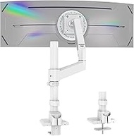 Single Monitor Arm Desk Mount for 17 to 60 inch Screens up to 44 lbs with Tilt Swivel Rotation, VESA