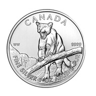 2012 1oz Canada Wildlife Series - Cougar Silver Coin