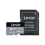 【綠蔭-免運】Lexar 雷克沙 Professional 1066x MicroSDXC UHS - I U3 A2 512G記憶卡