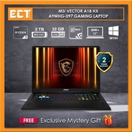 MSI Vector A18 HX A9WHG-097 Gaming Laptop (R9-9955HX 5.40GHz,32GB D5,2TB PCIe SSD,NV RTX5070Ti 12GB,
