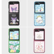 Flip Suit case for Galaxy Z Flip 5 - sanrio kuromi pochacco my melody flip5 cover card Samsung flipsuit knotted wally Sesame Street ariel marvel sesame wally disney mickey iron man