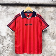 New Era jersey Polo shirt New York Red stripes 7 shop Binh Authentic VN