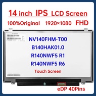 14 Inch LCD Touch Screen B140HAK01.0 NV140FHM-T00 R140NWF5 R1 R6 For Lenovo ThinkPad T470P T470s T47
