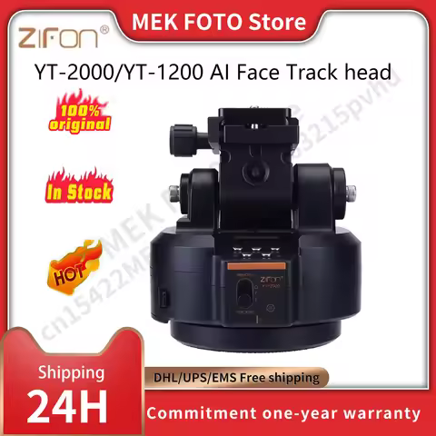 ZIFON YT-2000 AI Face Track YT-1200 Rotation Panoramic Remote Control Pan Tilt Motorized Tripod Elec