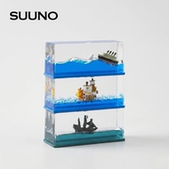 Titanic Fluid Bottle Ship Ornament Unsinkable Cruise Ship Desktop Decoration for Christmas Gift