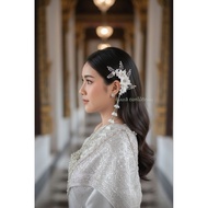 Shipped Within 1-3 Days Flower Ear Trimmer Hair White Silver Parts