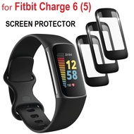 3PCS 3D Curved Edge Screen Protector for Fitbit Charge 6 / Charge 5 Smart Watch Full Cover Soft Prot