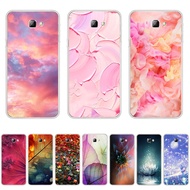 A36-Flower Pink theme soft CPU Silicone Printing Anti-fall Back CoverIphone For Samsung Galaxy j4 core 2018/j5 prime/j7 prime/j7 prime2/j7 prime 2018