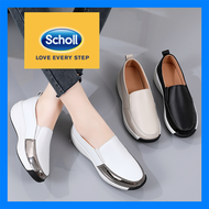 รองเท้าผู้หญิง Scholl Scholl รองเท้าแตะหนังของผู้หญิงรองเท้าสตรี Kasut Wanita รองเท้าแตะลำลอง Scholl รองเท้าแตะสตรี Scholl สำหรับผู้หญิง Scholl รองเท้าแตะโบฮีเมียผู้หญิงรองเท้าโบ้ทรองเท้าโลฟเฟอร์แบน