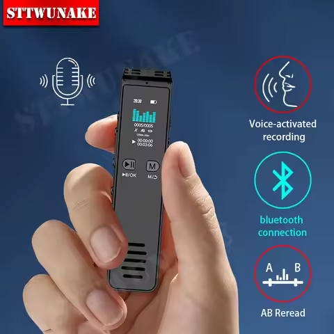 Voice Recorder Bluetooth Audio Recording Dictaphone Micro Listening to Distance Recording Spy Device