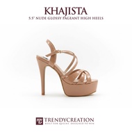 TC Khajista 5.5 inches Elegant nude color pageant high heels heels for women