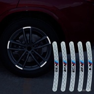 20pcs Reflective car stickers wheels hub car accessories for bmw x1 x3 x4 x5 x6 x7 e84 f48 f25 e83 f