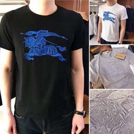 Burberry刺繡男士短袖T恤