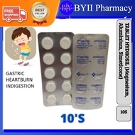 Xepa Hydrosil 500mg 1 strip (10 tablets)  Ubat Gastrik Hydrosil Ubat Kunyah Gastrik Pedih Ulu Hati/ Buang Angin