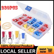 280pcs Assorted Crimp Spade Terminal Insulated Electrical Wire Cable Connector Kit Set