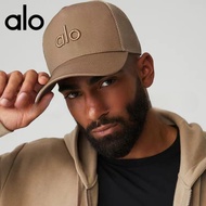 《320》ALO yoga  In Stock Baseball Cap Embroidered Mesh Hard Brim Hat Unisex Breathable Sun Protection