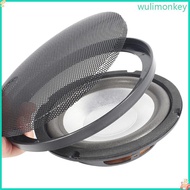 WU 1Pair Auto Speaker Cover Car  Subwoofer Grille Black 4 Inches 6 Inches 6x9 Decorative Circle Gril