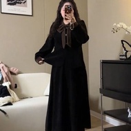 COD Fat mm Large Size Autumn Winter Plus Velvet Thickened Medal Style Wear Suit Upper Skirt Mid-Leng