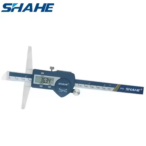 SHAHE Depth Vernier Caliper Micrometer 150/200/300 mm Digital Vernier Caliper Stainless Steel Electr
