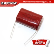 5PCS 630V475 4.7UF Pitch 630V 475 CBB Polypropylene film capacitor