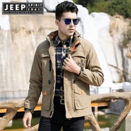 JEEP SPIRIT 1941 ESTD New Mens Assault Jacket Thin Mens Casual Mens Mountaineering Jacket Outdoor Hi