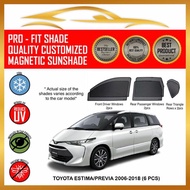 Toyota Estima/Previa 2006 - 2021 ( 6 / 7 pcs) Car Magnetic Sunshade