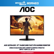 AOC Q27G42ZE 27" 260Hz Gaming Monitor - 2560x1440 QHD/260Hz/Fast IPS/0.3ms/AdaptiveSync